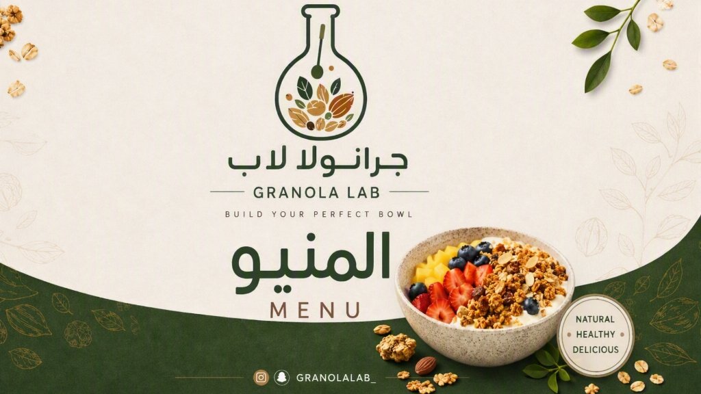 Granola Lab Menu Cover